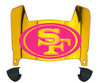 San Francisco 49ers Limited Edition Mini Football Helmet Visor Shield w/ Clips - PICK VISOR & LOGO COLOR