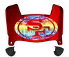 San Francisco 49ers Limited Edition Mini Football Helmet Visor Shield w/ Clips - PICK VISOR & LOGO COLOR