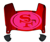 San Francisco 49ers Limited Edition Mini Football Helmet Visor Shield w/ Clips - PICK VISOR & LOGO COLOR