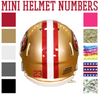 San Fransisco 49ers Jersey Style Vinyl Number Decal Sheet Set of 50 #0-9 - Pick Color & Size