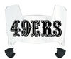 San Francisco 49ers Retro Throwback Mini Football Helmet Visor Shield w/ Clips - PICK VISOR & LOGO COLOR