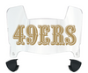 San Francisco 49ers Retro Throwback Mini Football Helmet Visor Shield w/ Clips - PICK VISOR & LOGO COLOR