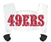 San Francisco 49ers Retro Throwback Mini Football Helmet Visor Shield w/ Clips - PICK VISOR & LOGO COLOR