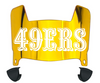 San Francisco 49ers Retro Throwback Mini Football Helmet Visor Shield w/ Clips - PICK VISOR & LOGO COLOR