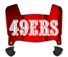 San Francisco 49ers Retro Throwback Mini Football Helmet Visor Shield w/ Clips - PICK VISOR & LOGO COLOR