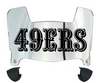 San Francisco 49ers Retro Throwback Mini Football Helmet Visor Shield w/ Clips - PICK VISOR & LOGO COLOR