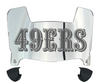 San Francisco 49ers Retro Throwback Mini Football Helmet Visor Shield w/ Clips - PICK VISOR & LOGO COLOR