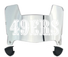 San Francisco 49ers Retro Throwback Mini Football Helmet Visor Shield w/ Clips - PICK VISOR & LOGO COLOR