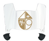 San Francisco 49ers Retro Throwback Mini Football Helmet Visor Shield w/ Clips - PICK VISOR & LOGO COLOR