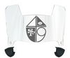 San Francisco 49ers Retro Throwback Mini Football Helmet Visor Shield w/ Clips - PICK VISOR & LOGO COLOR