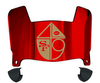 San Francisco 49ers Retro Throwback Mini Football Helmet Visor Shield w/ Clips - PICK VISOR & LOGO COLOR