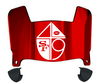 San Francisco 49ers Retro Throwback Mini Football Helmet Visor Shield w/ Clips - PICK VISOR & LOGO COLOR