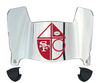 San Francisco 49ers Retro Throwback Mini Football Helmet Visor Shield w/ Clips - PICK VISOR & LOGO COLOR