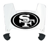 San Francisco 49ers Mini Football Helmet Visor Shield w/ Clips - PICK VISOR & LOGO COLOR