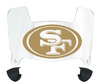 San Francisco 49ers Mini Football Helmet Visor Shield w/ Clips - PICK VISOR & LOGO COLOR