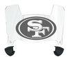 San Francisco 49ers Mini Football Helmet Visor Shield w/ Clips - PICK VISOR & LOGO COLOR