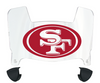San Francisco 49ers Mini Football Helmet Visor Shield w/ Clips - PICK VISOR & LOGO COLOR