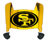 San Francisco 49ers Mini Football Helmet Visor Shield w/ Clips - PICK VISOR & LOGO COLOR