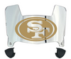 San Francisco 49ers Mini Football Helmet Visor Shield w/ Clips - PICK VISOR & LOGO COLOR