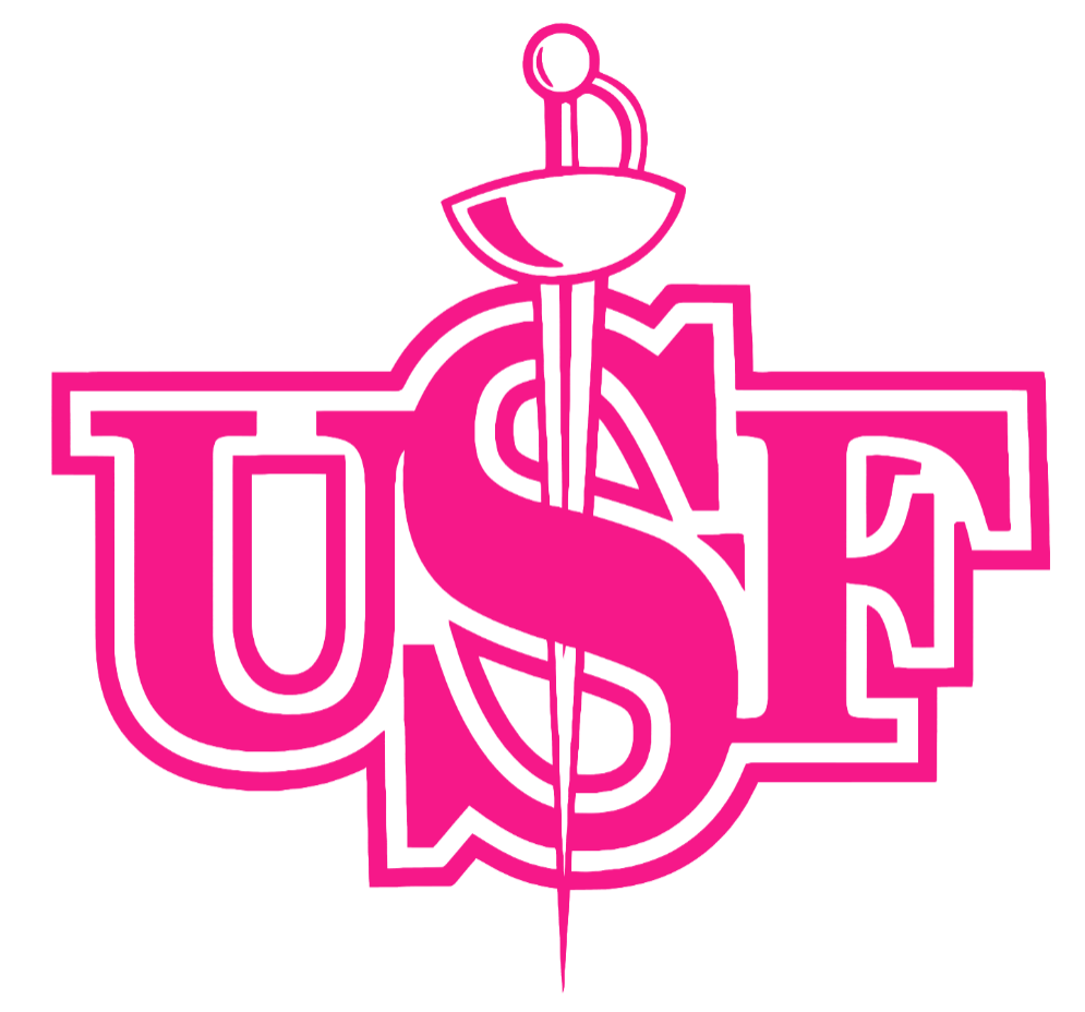 San Francisco Dons Hot Pink Retro Throwback Logo Premium DieCut Vinyl Decal PICK SIZE
