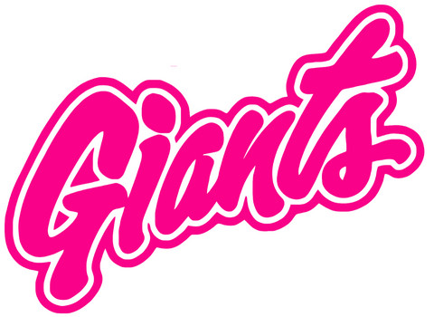 San Francisco Giants Hot Pink 2.0 City Connect Team Name Logo Premium DieCut Vinyl Decal PICK SIZE