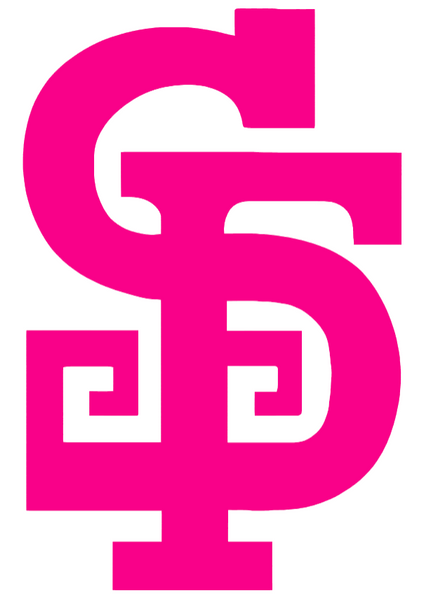 San Francisco Giants Hot Pink Gigantes SF Logo Premium DieCut Vinyl Decal PICK SIZE