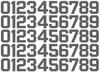 San Francisco Giants Baseball Helmet Jersey Style Vinyl Number Decal Sheet Set of 50 #0-9 - Pick Color & Size