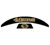 San Fransisco 49ers MIDI Mid Size SpeedFlex Football Helmet Front & Back Bumper Decal Set - Pick Color