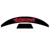 San Fransisco 49ers MIDI Mid Size SpeedFlex Football Helmet Front & Back Bumper Decal Set - Pick Color