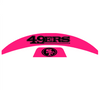 San Fransisco 49ers MIDI Mid Size SpeedFlex Football Helmet Front & Back Bumper Decal Set - Pick Color