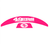 San Fransisco 49ers MIDI Mid Size SpeedFlex Football Helmet Front & Back Bumper Decal Set - Pick Color