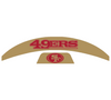 San Fransisco 49ers MIDI Mid Size SpeedFlex Football Helmet Front & Back Bumper Decal Set - Pick Color