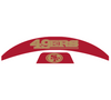 San Fransisco 49ers MIDI Mid Size SpeedFlex Football Helmet Front & Back Bumper Decal Set - Pick Color