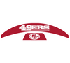 San Fransisco 49ers MIDI Mid Size SpeedFlex Football Helmet Front & Back Bumper Decal Set - Pick Color