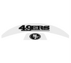 San Fransisco 49ers MIDI Mid Size SpeedFlex Football Helmet Front & Back Bumper Decal Set - Pick Color