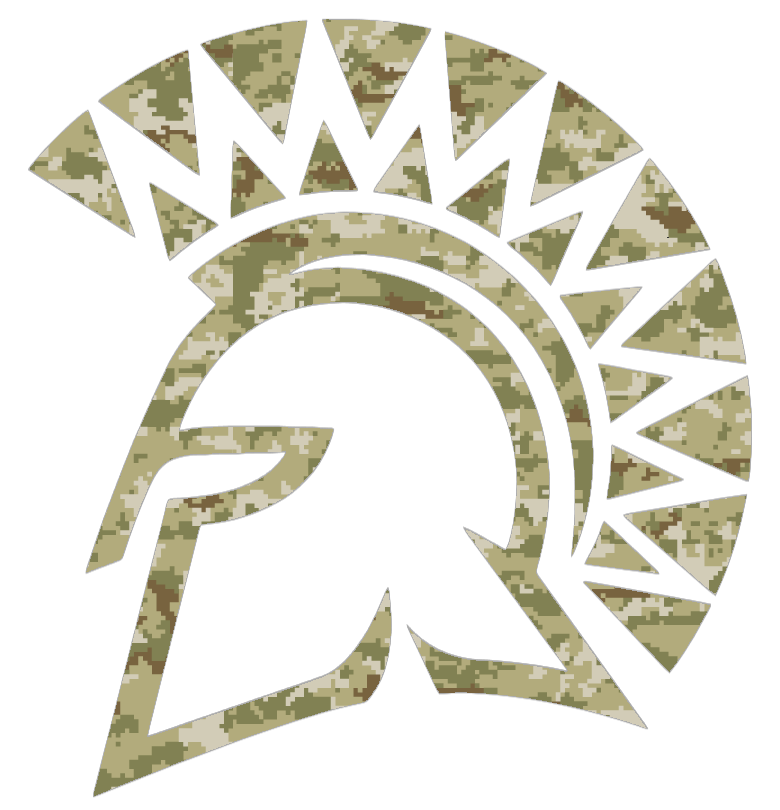 San Jose State Spartans Team Logo Salute to Service Camouflage Camo Vinyl Decal PICK SIZE