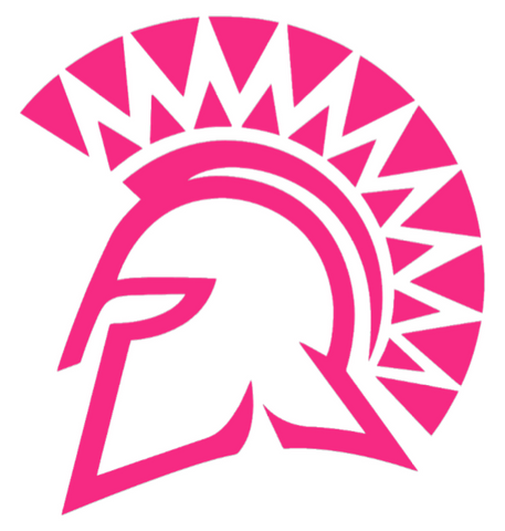 San Jose State Spartans HOT PINK Team Logo Premium DieCut Vinyl Decal PICK SIZE
