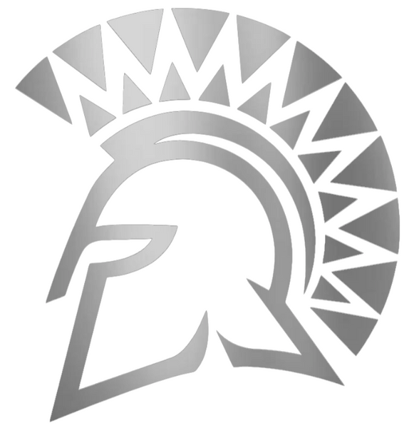 San Jose State Spartans SILVER CHROME MIRROR Team Logo Premium DieCut Vinyl Decal PICK SIZE