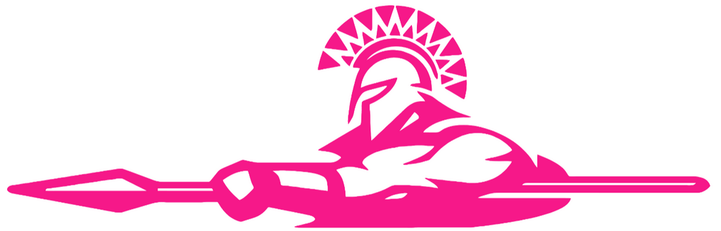 San Jose State Spartans Hot Pink Retro Throwback Logo Premium DieCut Vinyl Decal PICK SIZE