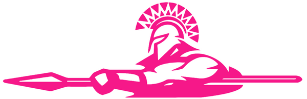 San Jose State Spartans Hot Pink Retro Throwback Logo Premium DieCut Vinyl Decal PICK SIZE
