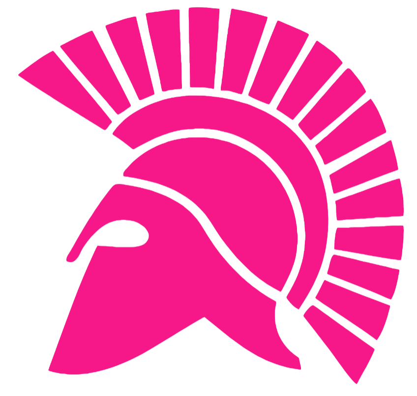 San Jose State Spartans Hot Pink Retro Throwback Logo Premium DieCut Vinyl Decal PICK SIZE