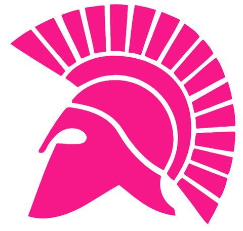 San Jose State Spartans Hot Pink Retro Throwback Logo Premium DieCut Vinyl Decal PICK SIZE