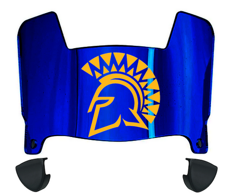 San Jose State Spartans Mini Football Helmet Visor Shield w/ Clips - PICK VISOR & LOGO COLOR