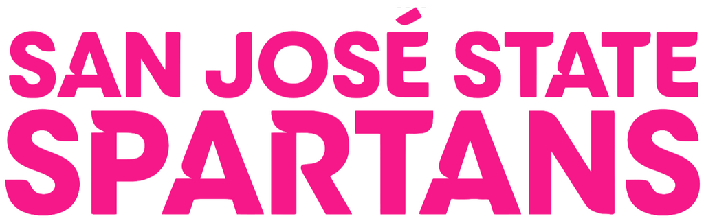 San Jose State Spartans Hot Pink Team Name Logo Premium DieCut Vinyl Decal PICK SIZE