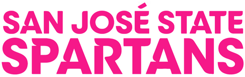 San Jose State Spartans Hot Pink Team Name Logo Premium DieCut Vinyl Decal PICK SIZE
