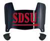 San Diego State Aztecs Mini Football Helmet Visor Shield w/ Clips - PICK VISOR & LOGO COLOR