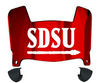 San Diego State Aztecs Mini Football Helmet Visor Shield w/ Clips - PICK VISOR & LOGO COLOR