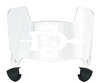 San Diego State Aztecs Mini Football Helmet Visor Shield w/ Clips - PICK VISOR & LOGO COLOR