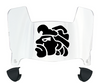 San Diego State Aztecs Mini Football Helmet Visor Shield w/ Clips - PICK VISOR & LOGO COLOR