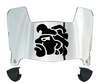 San Diego State Aztecs Mini Football Helmet Visor Shield w/ Clips - PICK VISOR & LOGO COLOR